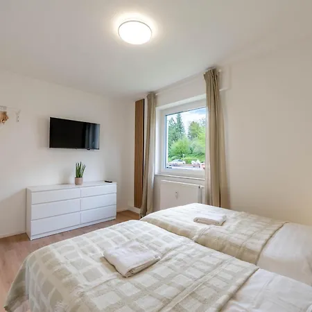 아파트 Backhome - Business&family - Lage, Parkplatz, Balkon, Waschmaschine, Netflix, 90qm, 24h Checkin - 8 바크낭