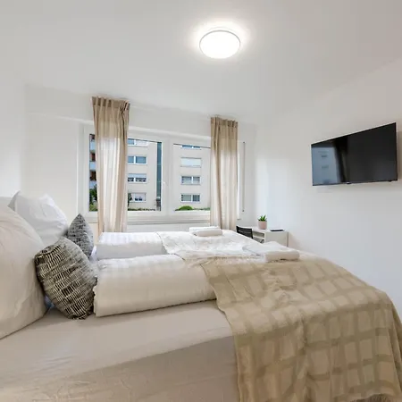 Backhome - Business&family - Lage, Parkplatz, Balkon, Waschmaschine, Netflix, 90qm, 24h Checkin - 8 아파트 바크낭